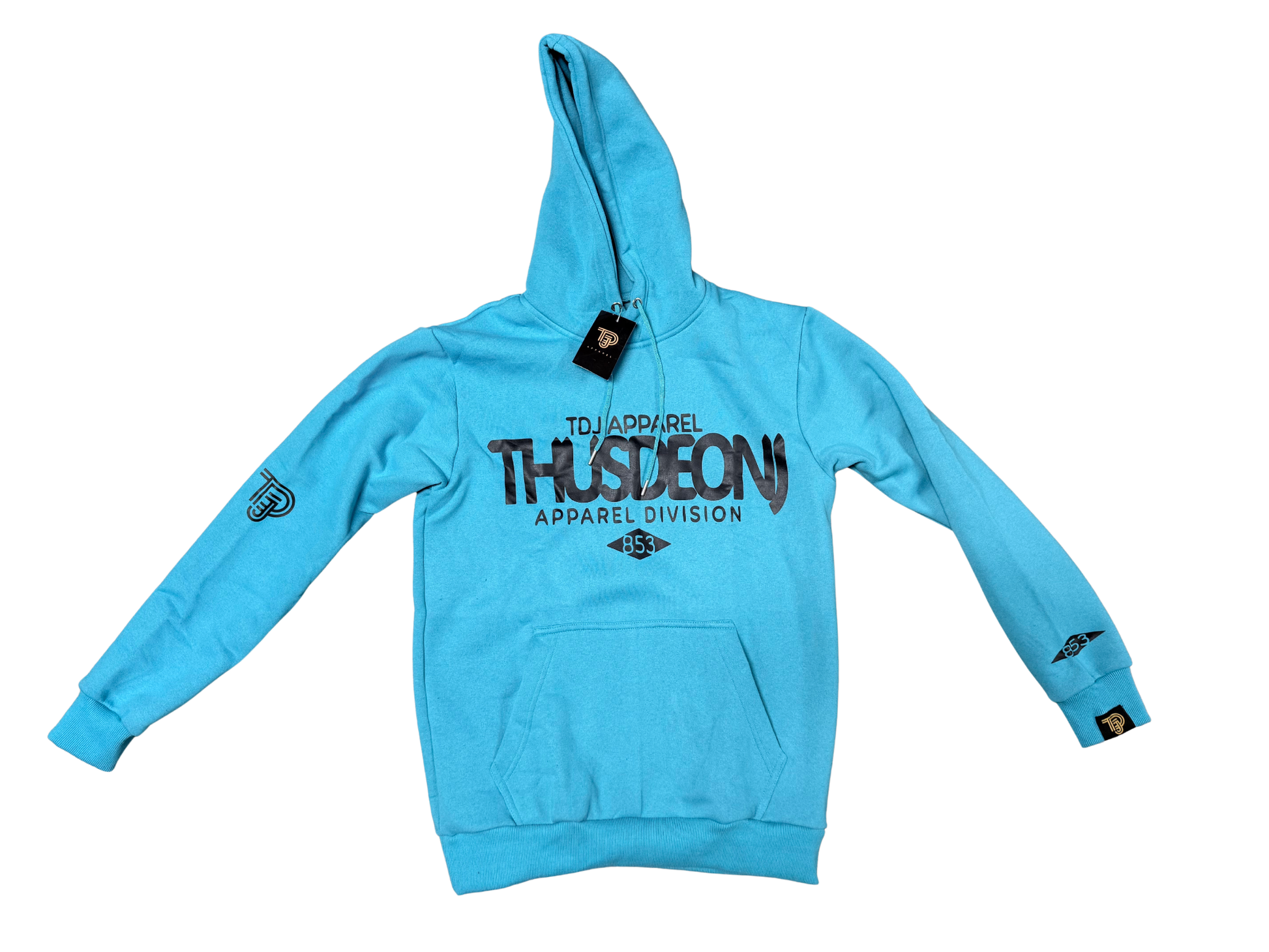 TDJ '853' Hoodie Light Blue/Black