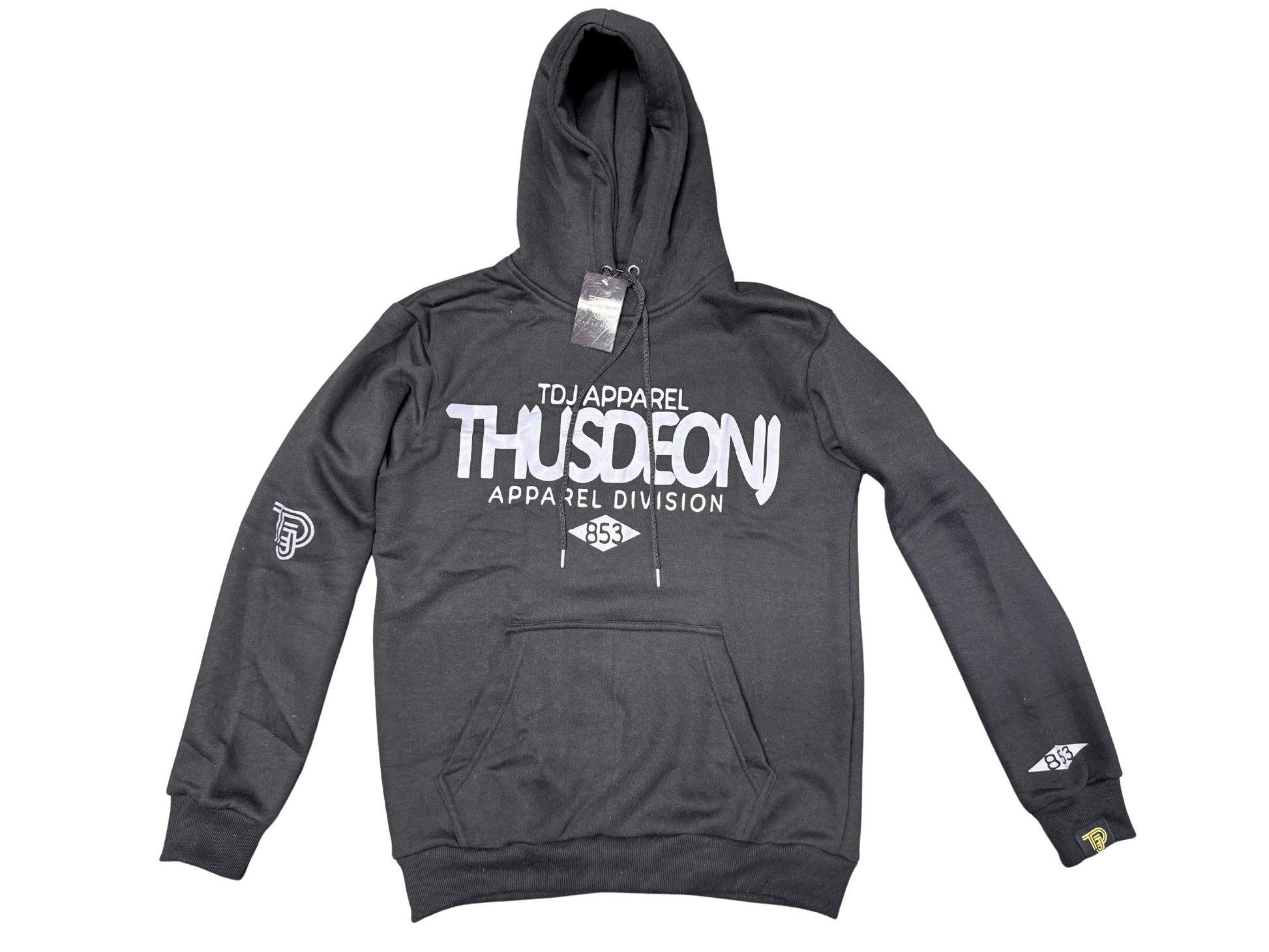 TDJ '853' Hoodie Black/Grey